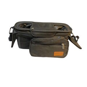 Momcozy Universal Stroller Organizer Bag with Insulated Cup Holders Black